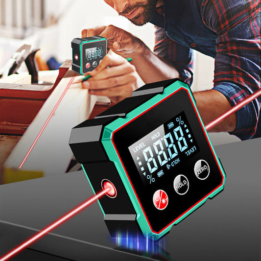 📢🔧 HOT DEAL 50% OFF 🔥4-Sided Magnetic Digital Angle Gauge with Laser