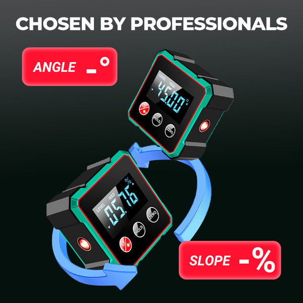 📢🔧 HOT DEAL 50% OFF 🔥4-Sided Magnetic Digital Angle Gauge with Laser