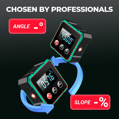 📢🔧 HOT DEAL 50% OFF 🔥4-Sided Magnetic Digital Angle Gauge with Laser
