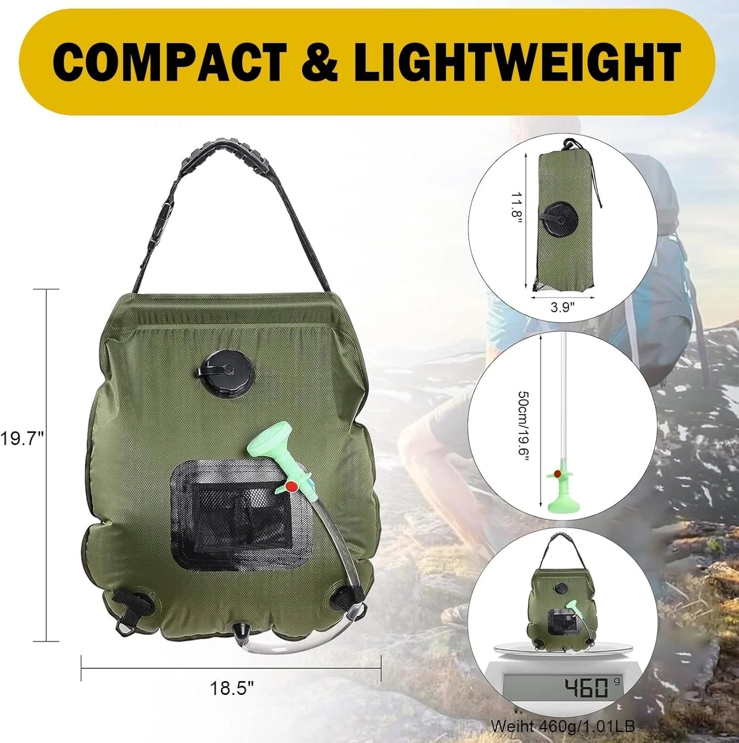 Premium Solar Shower Bag™